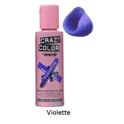 Crazy Color - Violette Haarfärbemittel - Semipermanenter Haarfarbstoff - Lila